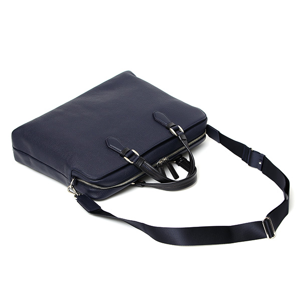  ブリーフケース メンズ 本革 ビジネスバッグ ブランド 日本製 鞄 薄マチ パソコン タブレット A4 収納 ブルー ネイビー 青色 ブリーフバッグ レザー 革 おしゃれ 30代 40代 通勤 大容量 ギフト ファイブウッズ(FIVE WOODS)