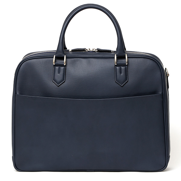 ファイブウッズ(FIVE WOODS) レリーフ レザー ブリーフケース ネイビー