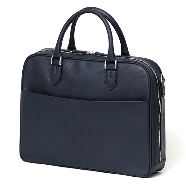  ブリーフケース メンズ ビジネスバッグ 本革 大容量 軽い シンプル A4 日本製 ショルダーベルト付属 ブルー ネイビー 青色 ビジネス 仕事 通勤 鞄 レザー 肩掛け かばん 2way フォーマル 39272 ファイブウッズ(FIVE WOODS)