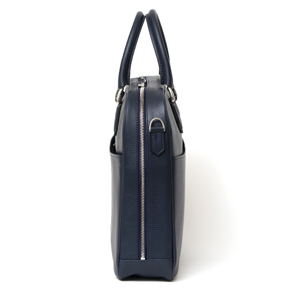  ブリーフケース メンズ ビジネスバッグ 本革 大容量 軽い シンプル A4 日本製 ショルダーベルト付属 ブルー ネイビー 青色 ビジネス 仕事 通勤 鞄 レザー 肩掛け かばん 2way フォーマル 39272 ファイブウッズ(FIVE WOODS)