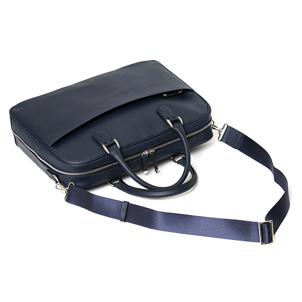  ブリーフケース メンズ ビジネスバッグ 本革 大容量 軽い シンプル A4 日本製 ショルダーベルト付属 ブルー ネイビー 青色 ビジネス 仕事 通勤 鞄 レザー 肩掛け かばん 2way フォーマル 39272 ファイブウッズ(FIVE WOODS)