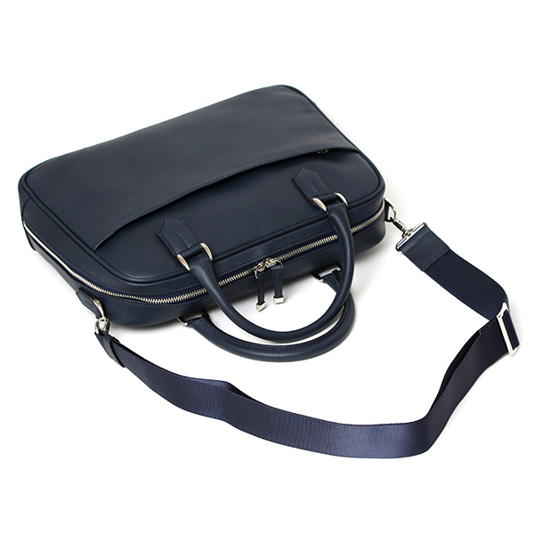  ビジネスバッグ 小さめ レディース メンズ ブリーフケース レザー 革 軽量 A4収納 おしゃれ ビジネス 鞄 ブルー ネイビー 青色 コンパクト シンプル ブリーフバッグ 通勤 就職 出張 日本製 39271 ファイブウッズ(FIVE WOODS)