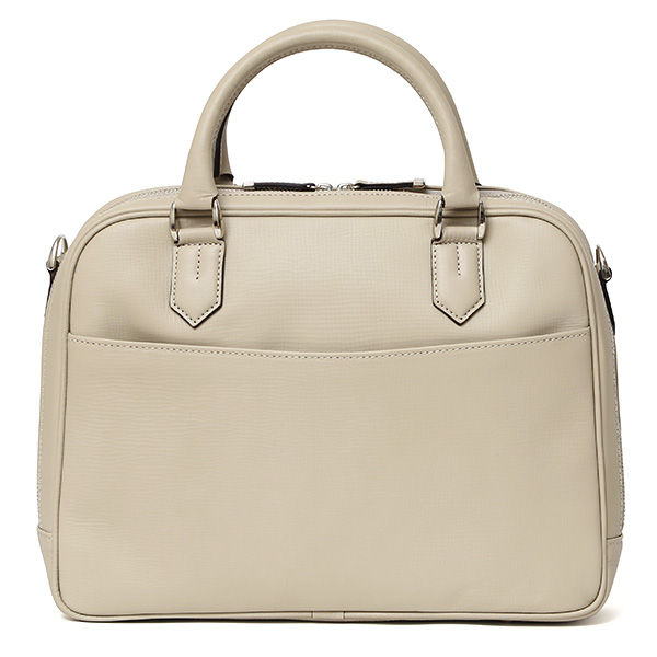 ファイブウッズ(FIVE WOODS) レリーフ スモール レザー ブリーフケース ベージュ