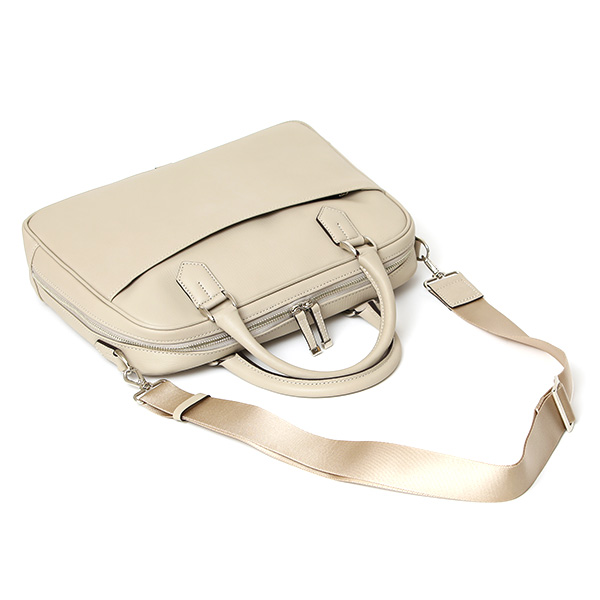  ビジネスバッグ 小さめ レディース メンズ ブリーフケース レザー 革 軽量 A4収納 おしゃれ ビジネス 鞄 ベージュ 肌色 コンパクト シンプル ブリーフバッグ 通勤 就職 出張 日本製 39271 ファイブウッズ(FIVE WOODS)