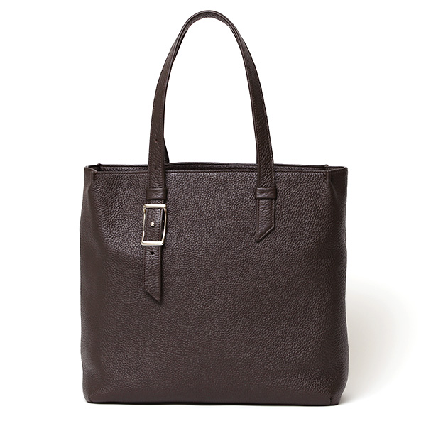 ファイブウッズ(FIVE WOODS) ペブル シュリンクレザー トートバッグ ダークブラウン