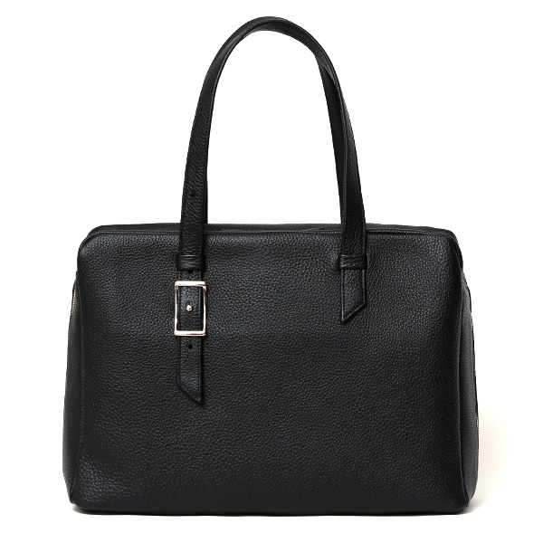 ファイブウッズ(FIVE WOODS) ペブル シュリンクレザー ボストンバッグ ブラック