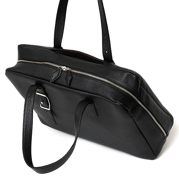 ビジネスバッグ メンズ トートバッグ 本革 ブランド 日本製 鞄 おしゃれ ブリーフケース ブラック 黒 黒色 シュリンクレザー ボストンバッグ 出張 旅行 仕事用 シンプル 革 39292 ファイブウッズ(FIVE WOODS)