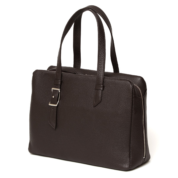 ビジネスバッグ メンズ トートバッグ 本革 ブランド 日本製 鞄 おしゃれ ブリーフケース ダークブラウン ブラウン 茶 茶色 シュリンクレザー ボストンバッグ 出張 旅行 仕事用 シンプル 革 39292 ファイブウッズ(FIVE WOODS)