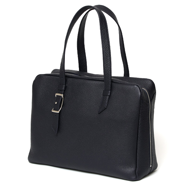 ビジネスバッグ メンズ トートバッグ 本革 ブランド 日本製 鞄 おしゃれ ブリーフケース ブルー ネイビー 青色 シュリンクレザー ボストンバッグ 出張 旅行 仕事用 シンプル 革 39292 ファイブウッズ(FIVE WOODS)