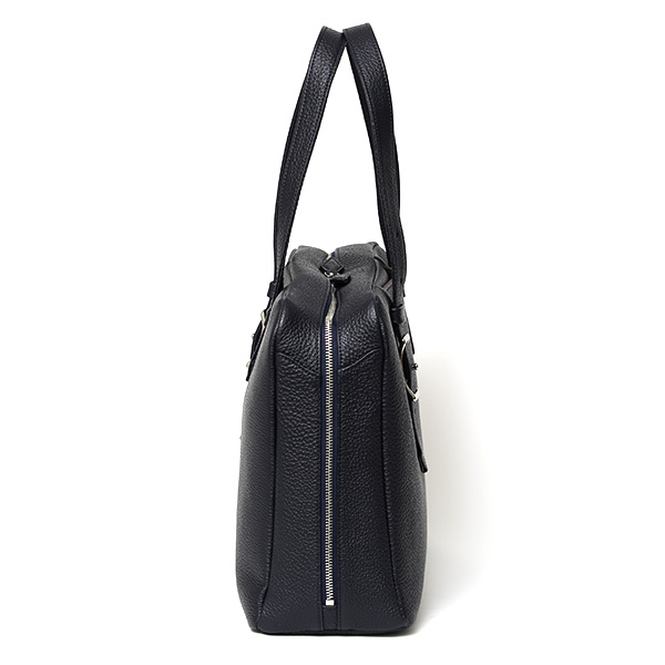 ビジネスバッグ メンズ トートバッグ 本革 ブランド 日本製 鞄 おしゃれ ブリーフケース ブルー ネイビー 青色 シュリンクレザー ボストンバッグ 出張 旅行 仕事用 シンプル 革 39292 ファイブウッズ(FIVE WOODS)