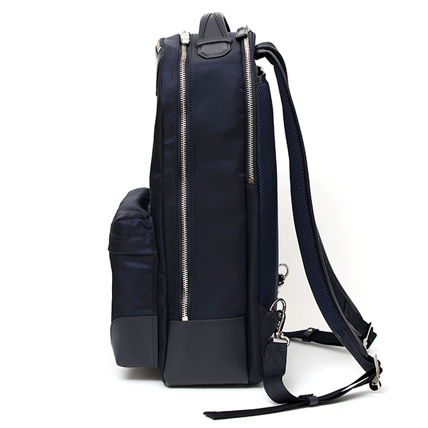 ビジネスリュック バックパック デイパック ナイロン A4 PC収納あり 軽量 ビジネスバッグ 大容量 日本製 ブルー ネイビー 青色 通勤 出張 リモンタナイロン リュックサック おしゃれ 鞄 ブランド FIVE WOODS(ファイブウッズ) 39353