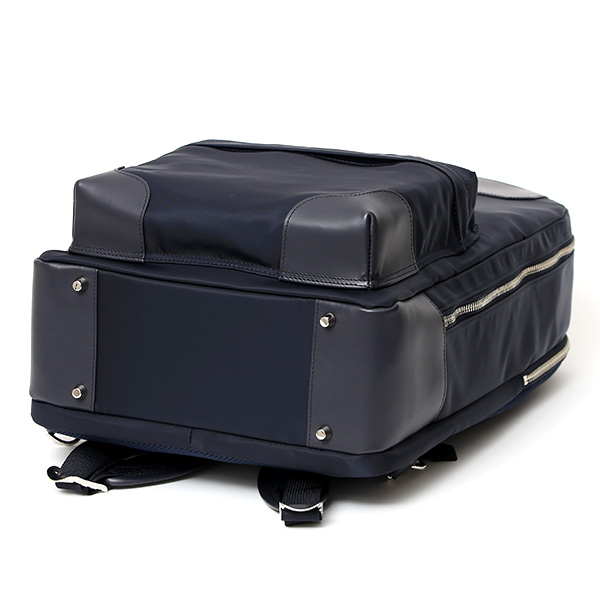 ビジネスリュック バックパック デイパック ナイロン A4 PC収納あり 軽量 ビジネスバッグ 大容量 日本製 ブルー ネイビー 青色 通勤 出張 リモンタナイロン リュックサック おしゃれ 鞄 ブランド FIVE WOODS(ファイブウッズ) 39353