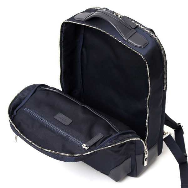 ビジネスリュック バックパック デイパック ナイロン A4 PC収納あり 軽量 ビジネスバッグ 大容量 日本製 ブルー ネイビー 青色 通勤 出張 リモンタナイロン リュックサック おしゃれ 鞄 ブランド FIVE WOODS(ファイブウッズ) 39353