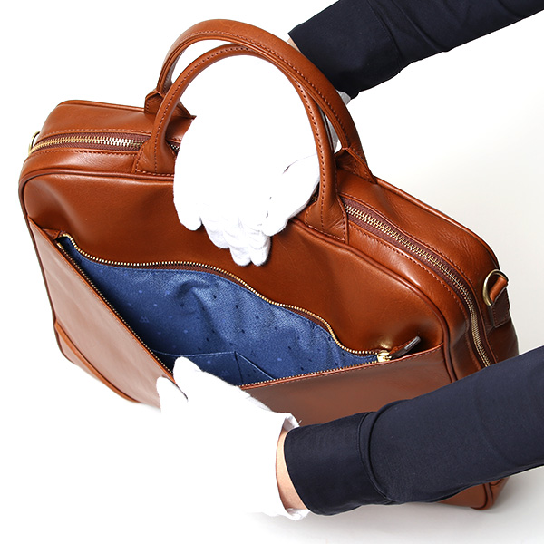 ブリーフケース メンズ 本革 シンプル 軽い ビジネスバッグ レザー ショルダーベルト付き PC収納 ブラウン 茶 茶色 上品 大人 仕事 国産 オシャレ 鞄 通勤 プラトウ(PLATEAU) ファイブウッズ(FIVE WOODS) 39378