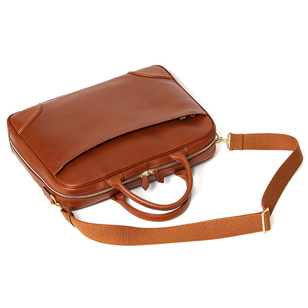 ブリーフケース メンズ 本革 シンプル 軽い ビジネスバッグ レザー ショルダーベルト付き PC収納 ブラウン 茶 茶色 上品 大人 仕事 国産 オシャレ 鞄 通勤 プラトウ(PLATEAU) ファイブウッズ(FIVE WOODS) 39378