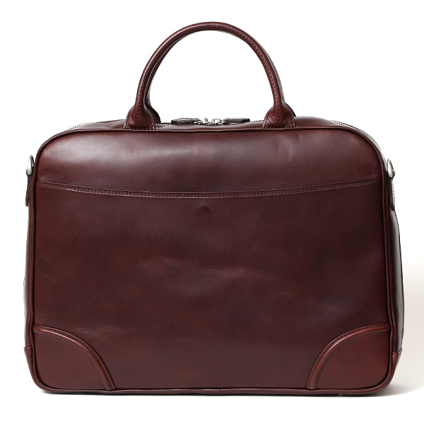 ブリーフケース メンズ 本革 シンプル 軽い ビジネスバッグ レザー ショルダーベルト付き PC収納 レッド ワイン 赤色 上品 大人 仕事 国産 オシャレ 鞄 通勤 プラトウ(PLATEAU) ファイブウッズ(FIVE WOODS) 39378