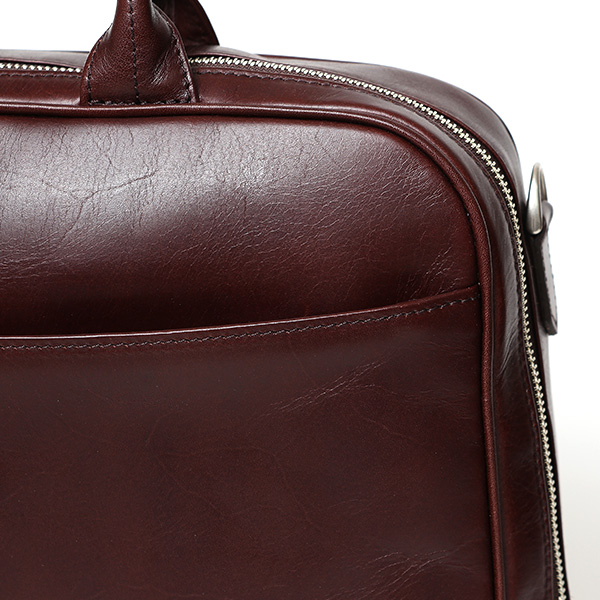 ブリーフケース メンズ 本革 シンプル 軽い ビジネスバッグ レザー ショルダーベルト付き PC収納 レッド ワイン 赤色 上品 大人 仕事 国産 オシャレ 鞄 通勤 プラトウ(PLATEAU) ファイブウッズ(FIVE WOODS) 39378