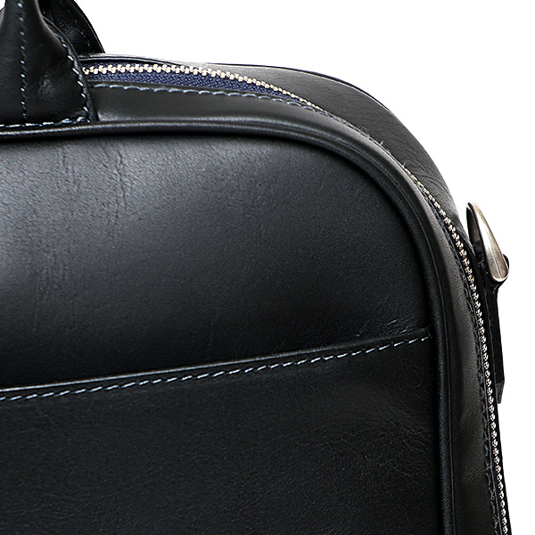 ブリーフケース メンズ 本革 シンプル 軽い ビジネスバッグ レザー ショルダーベルト付き PC収納 ブルー ネイビー 青色 上品 大人 仕事 国産 オシャレ 鞄 通勤 プラトウ(PLATEAU) ファイブウッズ(FIVE WOODS) 39378