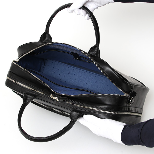 ブリーフケース レザー 大容量 ビジネスバッグ 本革 出張 A4 自立 ショルダーベルト付属 ブラック 黒 黒色 シンプル 通勤 仕事 鞄 日本製 高級 ブランド プラトウ(PLATEAU) ファイブウッズ(FIVE WOODS) 39379