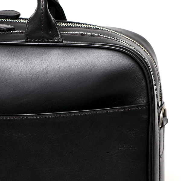 ブリーフケース レザー 大容量 ビジネスバッグ 本革 出張 A4 自立 ショルダーベルト付属 ブラック 黒 黒色 シンプル 通勤 仕事 鞄 日本製 高級 ブランド プラトウ(PLATEAU) ファイブウッズ(FIVE WOODS) 39379