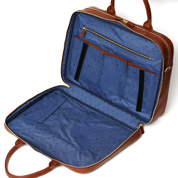 ブリーフケース レザー 大容量 ビジネスバッグ 本革 出張 A4 自立 ショルダーベルト付属 ブラウン 茶 茶色 シンプル 通勤 仕事 鞄 日本製 高級 ブランド プラトウ(PLATEAU) ファイブウッズ(FIVE WOODS) 39379