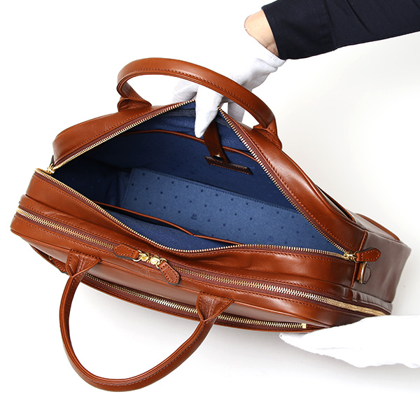 ブリーフケース レザー 大容量 ビジネスバッグ 本革 出張 A4 自立 ショルダーベルト付属 ブラウン 茶 茶色 シンプル 通勤 仕事 鞄 日本製 高級 ブランド プラトウ(PLATEAU) ファイブウッズ(FIVE WOODS) 39379