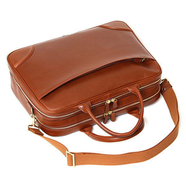 ブリーフケース レザー 大容量 ビジネスバッグ 本革 出張 A4 自立 ショルダーベルト付属 ブラウン 茶 茶色 シンプル 通勤 仕事 鞄 日本製 高級 ブランド プラトウ(PLATEAU) ファイブウッズ(FIVE WOODS) 39379