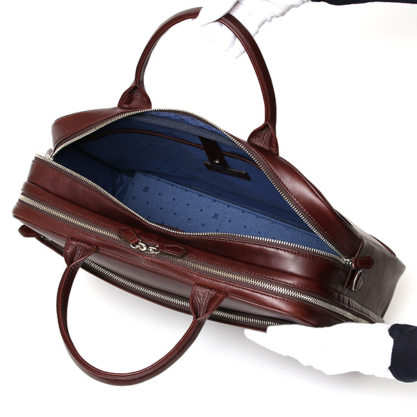 ブリーフケース レザー 大容量 ビジネスバッグ 本革 出張 A4 自立 ショルダーベルト付属 レッド ワイン 赤色 シンプル 通勤 仕事 鞄 日本製 高級 ブランド プラトウ(PLATEAU) ファイブウッズ(FIVE WOODS) 39379