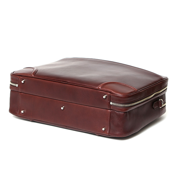 ブリーフケース レザー 大容量 ビジネスバッグ 本革 出張 A4 自立 ショルダーベルト付属 レッド ワイン 赤色 シンプル 通勤 仕事 鞄 日本製 高級 ブランド プラトウ(PLATEAU) ファイブウッズ(FIVE WOODS) 39379