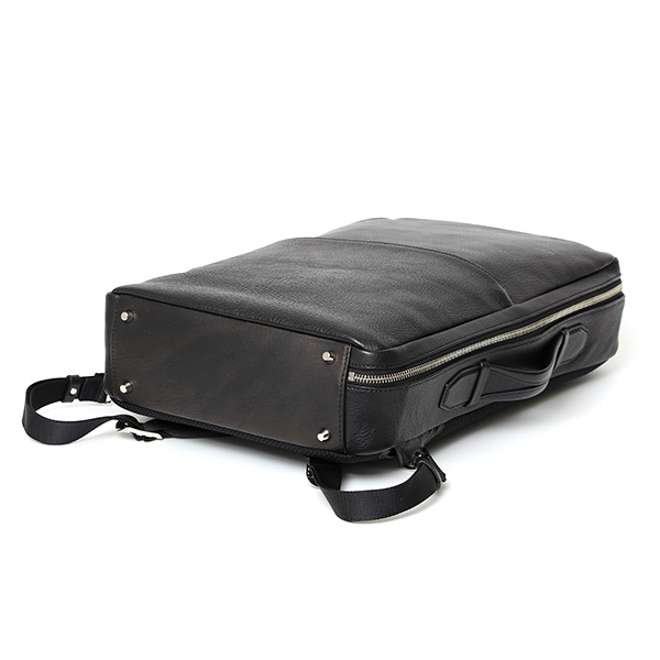  ビジネスリュック メンズ 本革 A4 13インチPC 15インチPC ブラック 黒 黒色 レザー バックパック 経年変化 リュックサック エイジング 日本製 FIVE WOODS ファイブウッズ グレイン2.0 39601