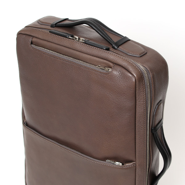  ビジネスリュック メンズ 本革 A4 13インチPC 15インチPC ベージュ 肌色 レザー バックパック 経年変化 リュックサック エイジング 日本製 FIVE WOODS ファイブウッズ グレイン2.0 39601