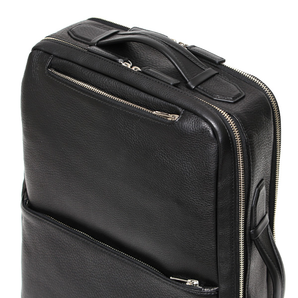  ビジネスリュック メンズ 本革 A4 13インチPC 15インチPC  ブラック 黒 黒色 大容量 レザー バックパック 2気室 経年変化 大きめ リュックサック エイジング 日本製 FIVE WOODS ファイブウッズ グレイン2.0 39602