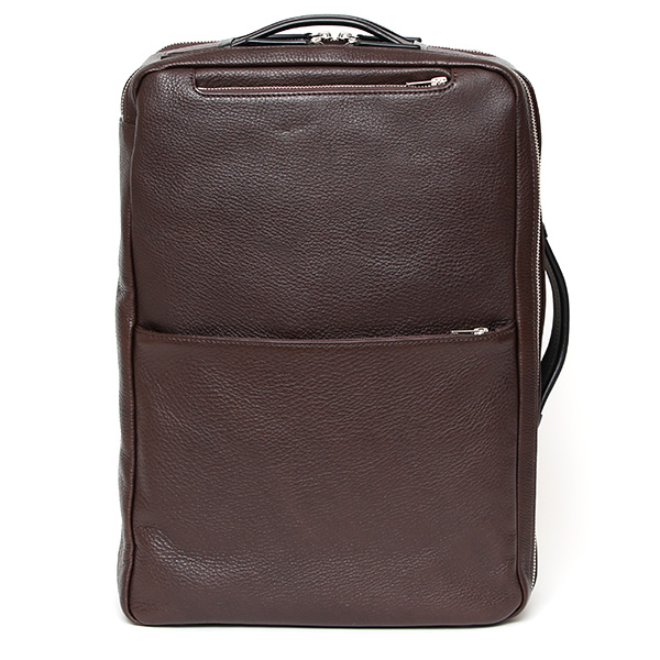 ビジネスリュック メンズ 本革 A4 13インチPC 15インチPC ブラウン 茶 茶色 大容量 レザー バックパック 2気室 経年変化 大きめ リュックサック エイジング 日本製 FIVE WOODS ファイブウッズ グレイン2.0 39602