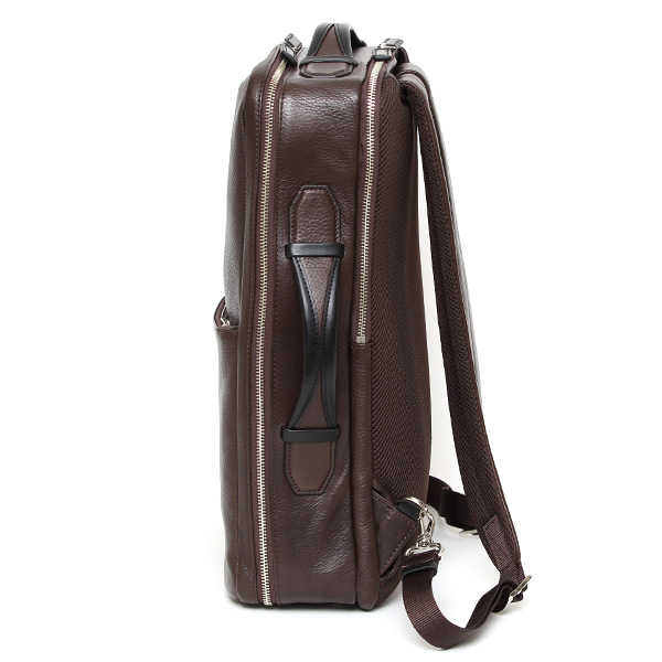 ビジネスリュック メンズ 本革 A4 13インチPC 15インチPC ブラウン 茶 茶色 大容量 レザー バックパック 2気室 経年変化 大きめ リュックサック エイジング 日本製 FIVE WOODS ファイブウッズ グレイン2.0 39602