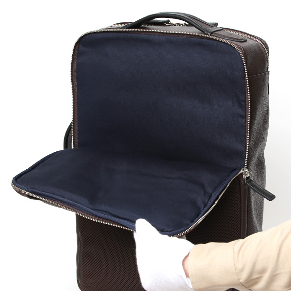 ビジネスリュック メンズ 本革 A4 13インチPC 15インチPC ブラウン 茶 茶色 大容量 レザー バックパック 2気室 経年変化 大きめ リュックサック エイジング 日本製 FIVE WOODS ファイブウッズ グレイン2.0 39602