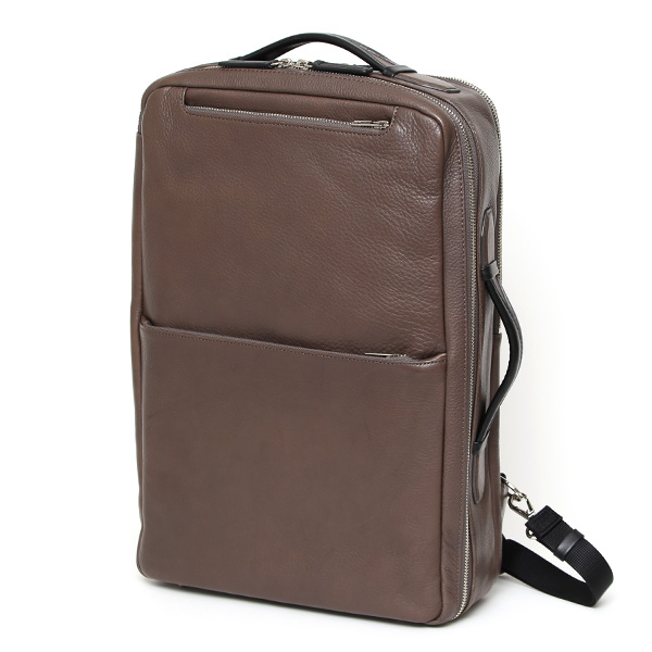 ビジネスリュック メンズ 本革 A4 13インチPC 15インチPC ベージュ 肌色 大容量 レザー バックパック 2気室 経年変化 大きめ リュックサック エイジング 日本製 FIVE WOODS ファイブウッズ グレイン2.0 39602