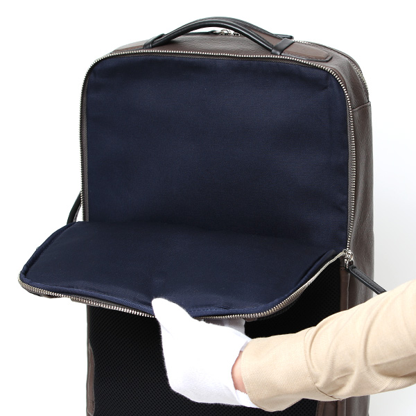 ビジネスリュック メンズ 本革 A4 13インチPC 15インチPC ベージュ 肌色 大容量 レザー バックパック 2気室 経年変化 大きめ リュックサック エイジング 日本製 FIVE WOODS ファイブウッズ グレイン2.0 39602