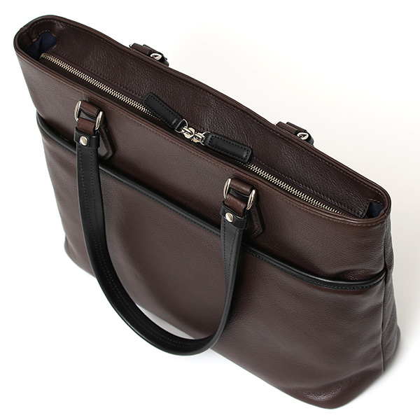  ビジネストートバッグ メンズ 本革 A4 13インチPC 15インチPC ブラウン 茶 茶色 レザー 経年変化 通勤 かばん エイジング 日本製 FIVE WOODS ファイブウッズ グレイン2.0 39603