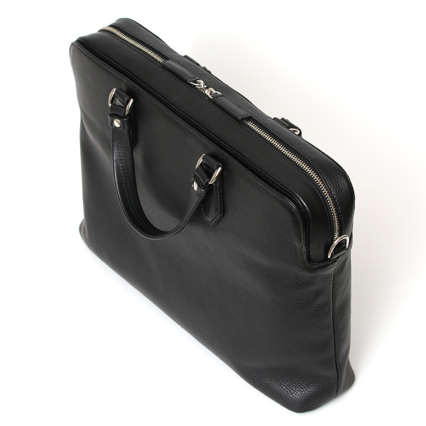  ビジネスバッグ 本革 メンズ A4 13インチPC 15インチPC ブラック 黒 黒色 レザー ブリーフケース 通勤 2WAY かばん ショルダーストラップ付属 経年変化 エイジング 30代 40代 50代 日本製 FIVE WOODS ファイブウッズ グレイン2.0 39604