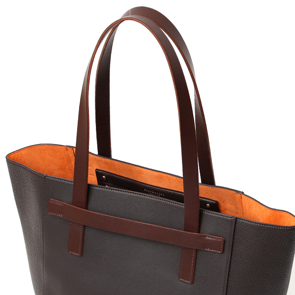  フラソリティ(Flathority) レザー トートバッグ 本革 メンズ 日本製 ブランド ブラウン 茶 茶色 ビジネス カジュアル 兼用 男性 女性 ユニセックス お出掛け キレイめ 高級 おしゃれ シンプル 大容量 通勤 仕事 カバン 鞄