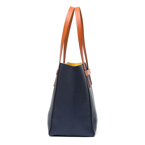  フラソリティ(Flathority) レザー トートバッグ 本革 メンズ 日本製 ブランド ブルー ネイビー 青色 ビジネス カジュアル 兼用 男性 女性 ユニセックス お出掛け キレイめ 高級 おしゃれ シンプル 大容量 通勤 仕事 カバン 鞄