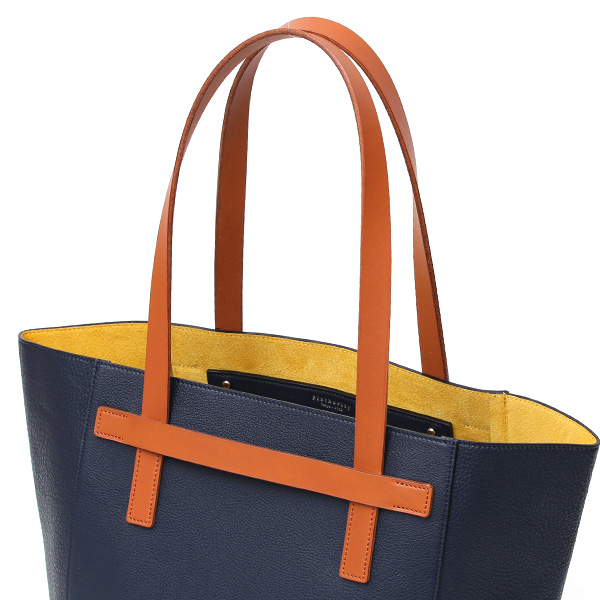  フラソリティ(Flathority) レザー トートバッグ 本革 メンズ 日本製 ブランド ブルー ネイビー 青色 ビジネス カジュアル 兼用 男性 女性 ユニセックス お出掛け キレイめ 高級 おしゃれ シンプル 大容量 通勤 仕事 カバン 鞄