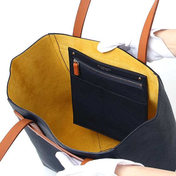  フラソリティ(Flathority) レザー トートバッグ 本革 メンズ 日本製 ブランド ブルー ネイビー 青色 ビジネス カジュアル 兼用 男性 女性 ユニセックス お出掛け キレイめ 高級 おしゃれ シンプル 大容量 通勤 仕事 カバン 鞄