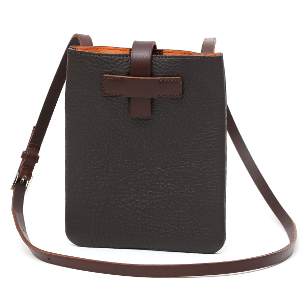 フラソリティ(Flathority) レザー ショルダーバッグ 本革 スマホポーチ メンズ 日本製 ブランド ブラウン 茶 茶色 サコッシュ 斜め掛け 鞄 小さい カバン マストロット社 イタリアンレザー 男性 おしゃれ プレゼント 高級 30代 40代 50代 60代