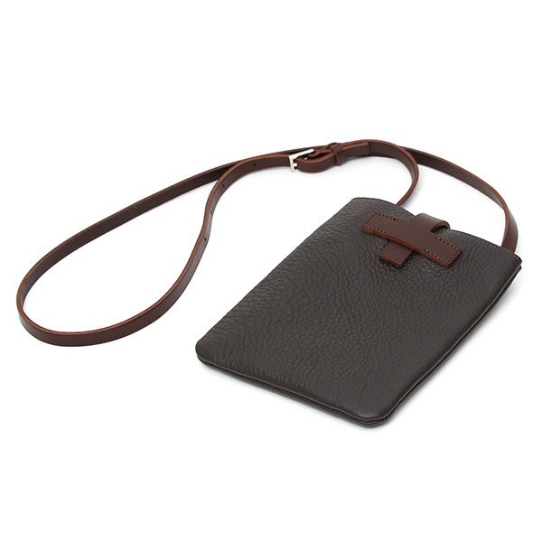 フラソリティ(Flathority) レザー ショルダーバッグ 本革 スマホポーチ メンズ 日本製 ブランド ブラウン 茶 茶色 サコッシュ 斜め掛け 鞄 小さい カバン マストロット社 イタリアンレザー 男性 おしゃれ プレゼント 高級 30代 40代 50代 60代