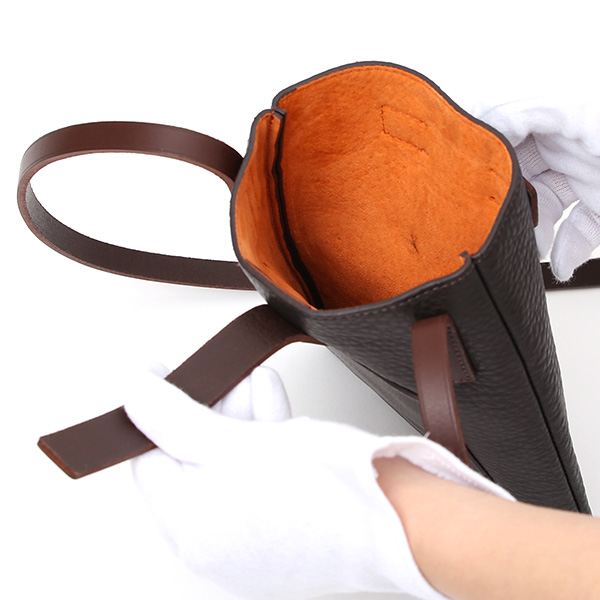 フラソリティ(Flathority) レザー ショルダーバッグ 本革 スマホポーチ メンズ 日本製 ブランド ブラウン 茶 茶色 サコッシュ 斜め掛け 鞄 小さい カバン マストロット社 イタリアンレザー 男性 おしゃれ プレゼント 高級 30代 40代 50代 60代