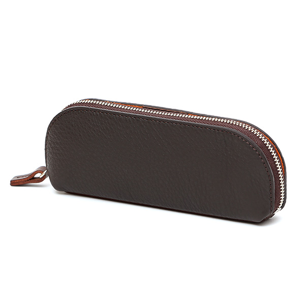 フラソリティ(Flathority) 本革 ペンケース メガネ入れ レザー 日本製 ポーチ 小物入れ ブラウン 茶 茶色 メンズ レディース 筆箱 メガネケース 眼鏡 サングラス 男性 女性 プレゼント 男女兼用 ギフト 高級 ブランド おしゃれ かわいい