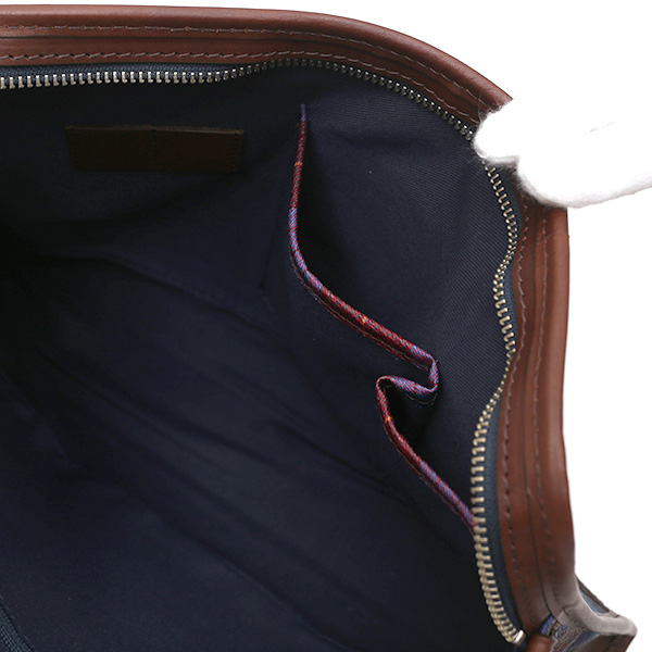  クラッチバッグ メンズ セカンドバッグ チェック柄 ブルー ネイビー 青色 本革 レザー 日本製 カバン レディース フランコ スパダ(Franco Spada)