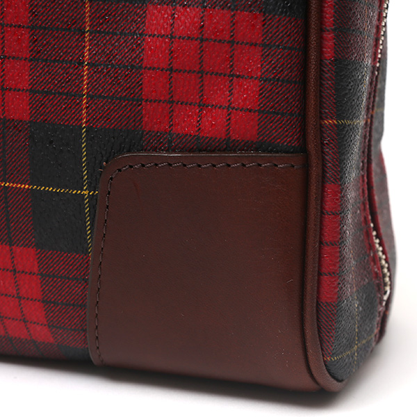  ブリーフケース メンズ ビジネスバッグ チェック柄 レッド ワイン 赤色 本革 レザー 日本製 カバン 通勤 鞄 フランコ スパダ(Franco Spada)