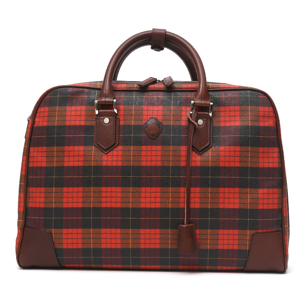 フランコ スパダ(Franco Spada) チェック柄 ブリーフケース オレンジ